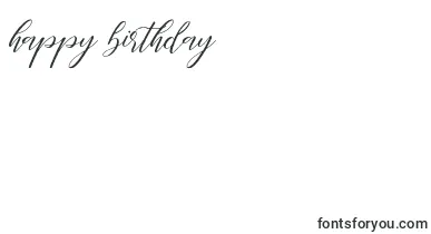 Fathir Script Personal Use font – Happy Birthday Fonts